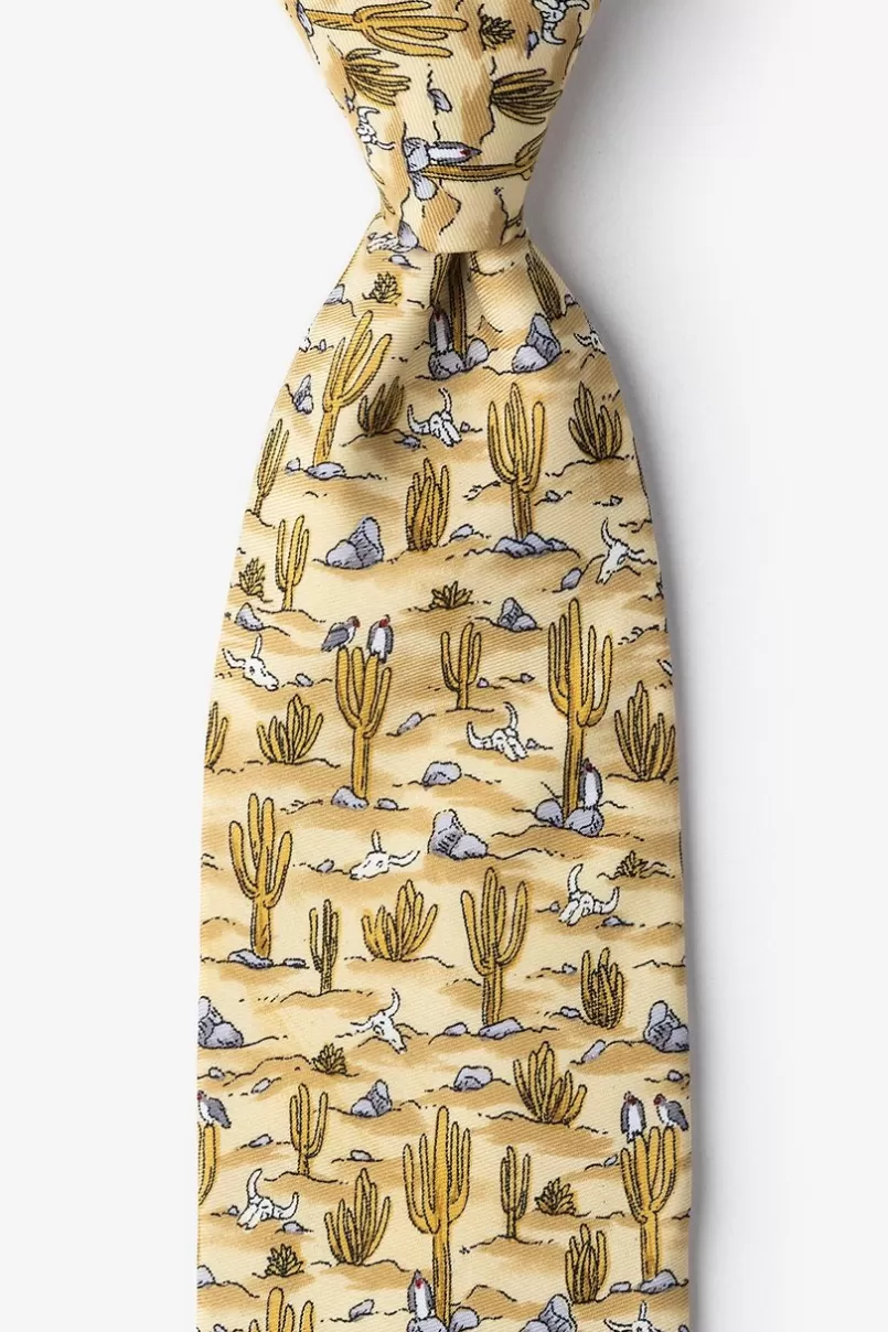 Ties Saguaro Cactus Tie Yellow Discount
