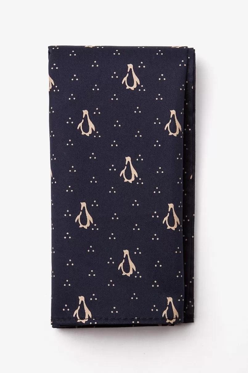 Ties San Diego Navy Blue Pocket Square Shop