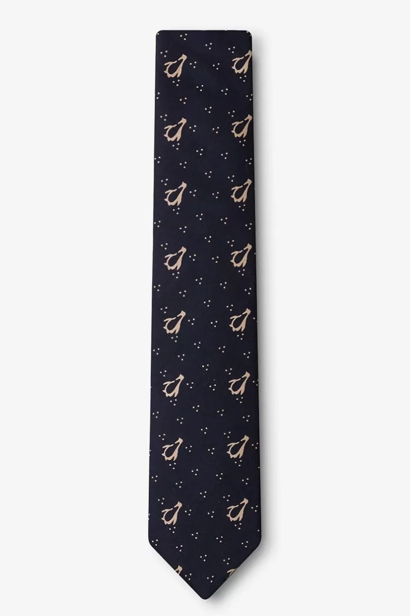 Ties San Diego Navy Blue Skinny Tie Fashion