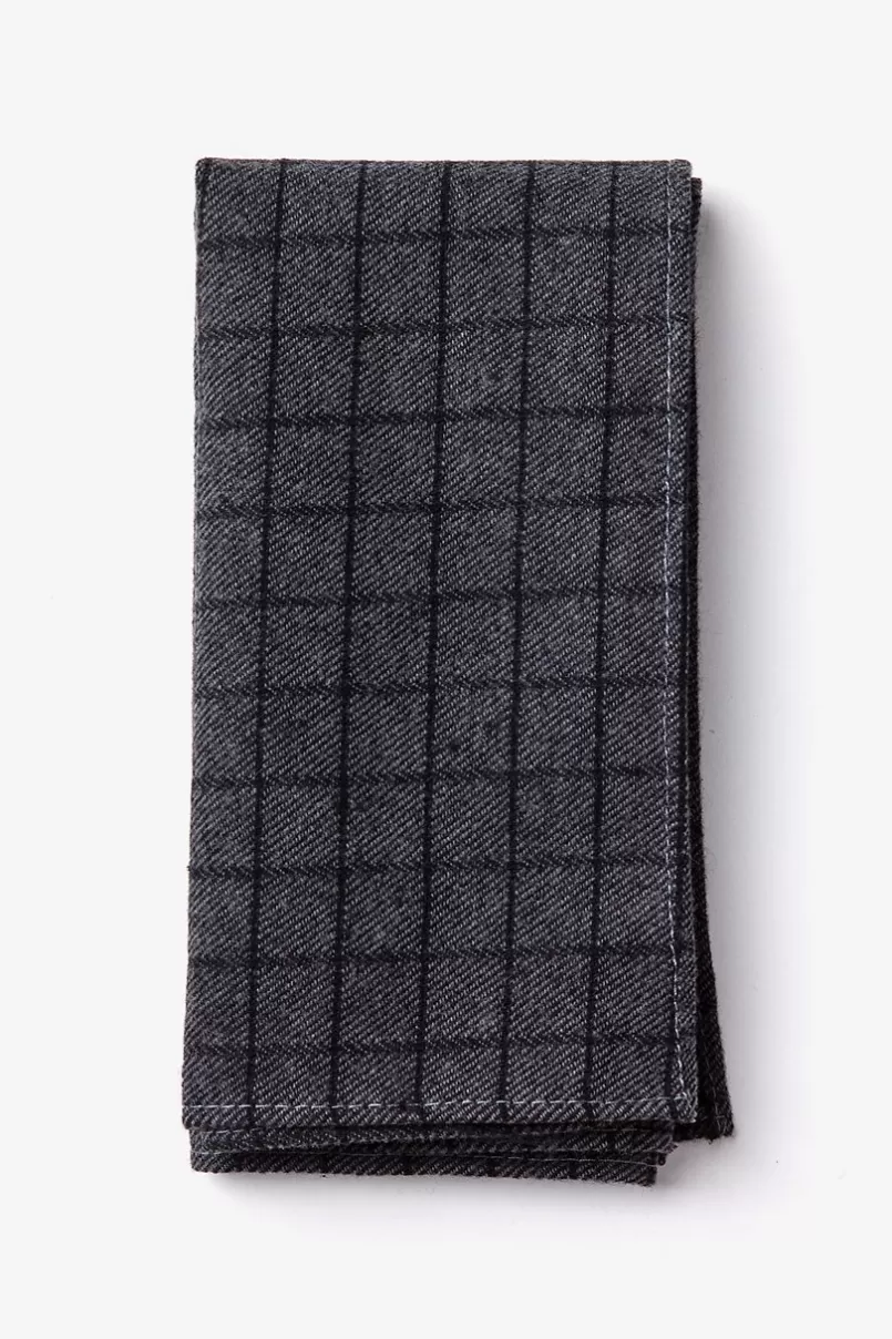 Ties San Luis Pocket Square Charcoal Cheap
