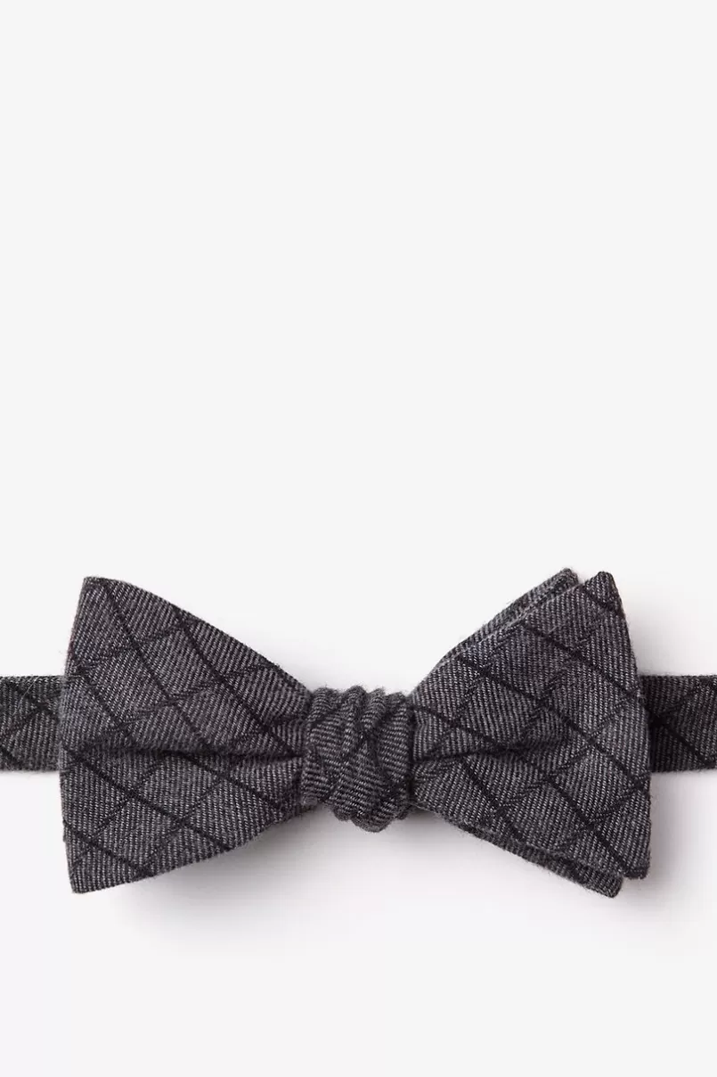Ties San Luis Self-Tie Bow Tie Charcoal Cheap