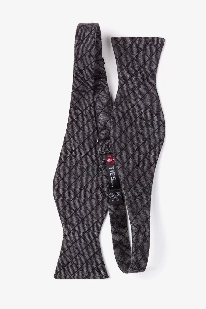 Ties San Luis Self-Tie Bow Tie Charcoal Cheap