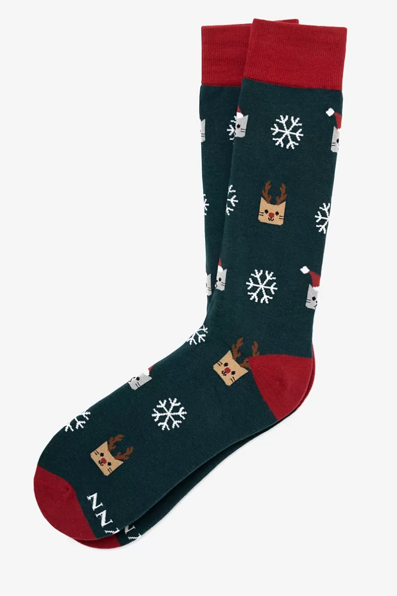 Ties Santa Claws Green Sock Shop