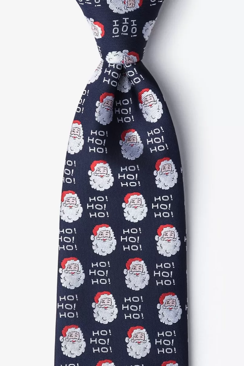 Ties Santa Faces Navy Blue Tie Outlet
