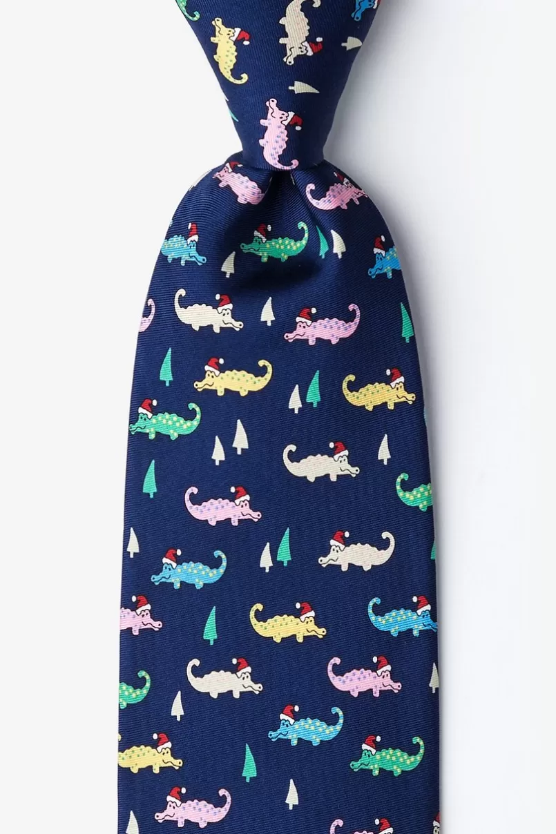Ties Santa Gators Navy Blue Tie New