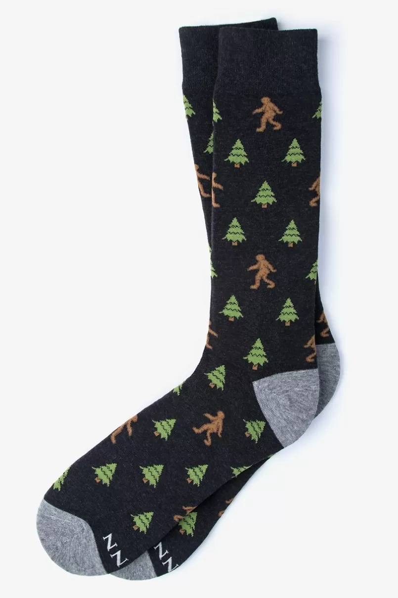 Ties Sasquatch | Big Foot Sock Black Outlet
