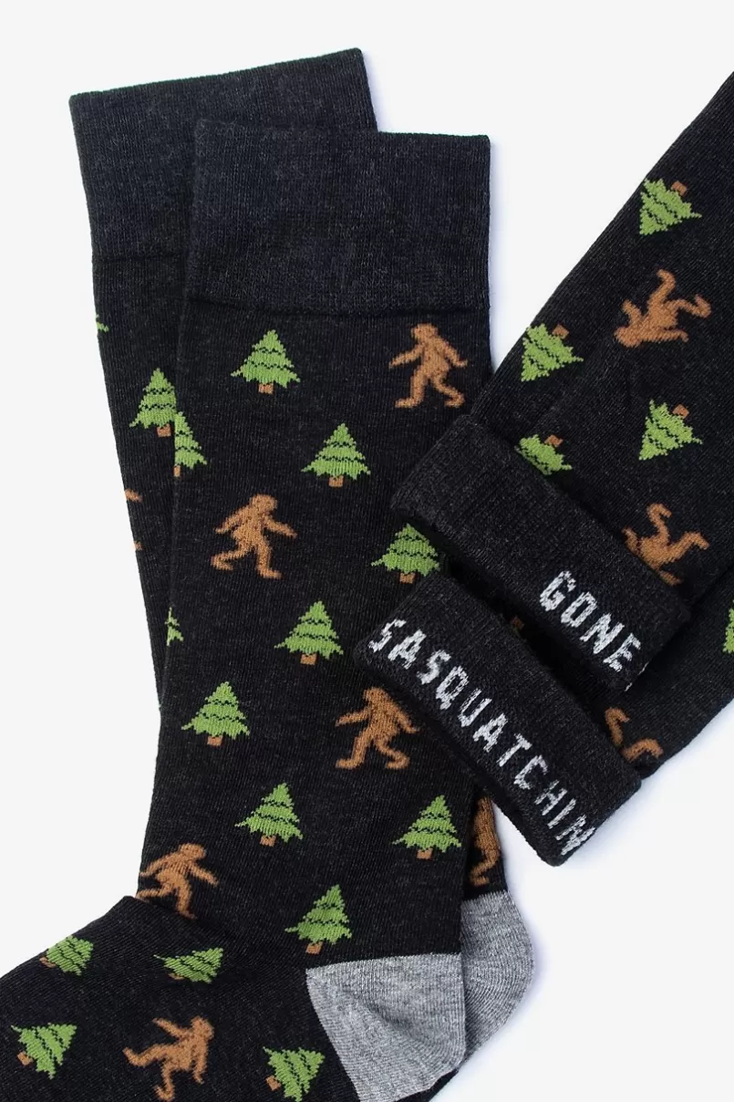 Ties Sasquatch | Big Foot Sock Black Outlet