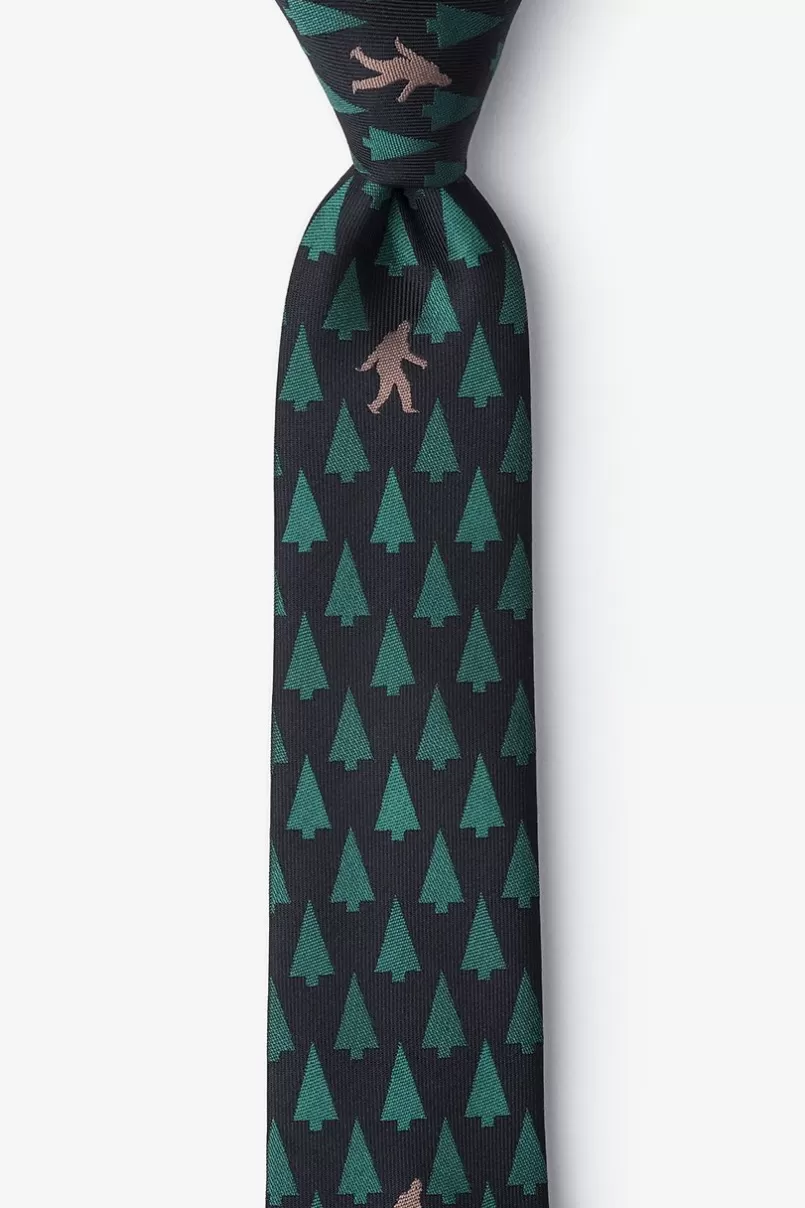 Ties Sasquatch Spotted Black Skinny Tie Flash Sale