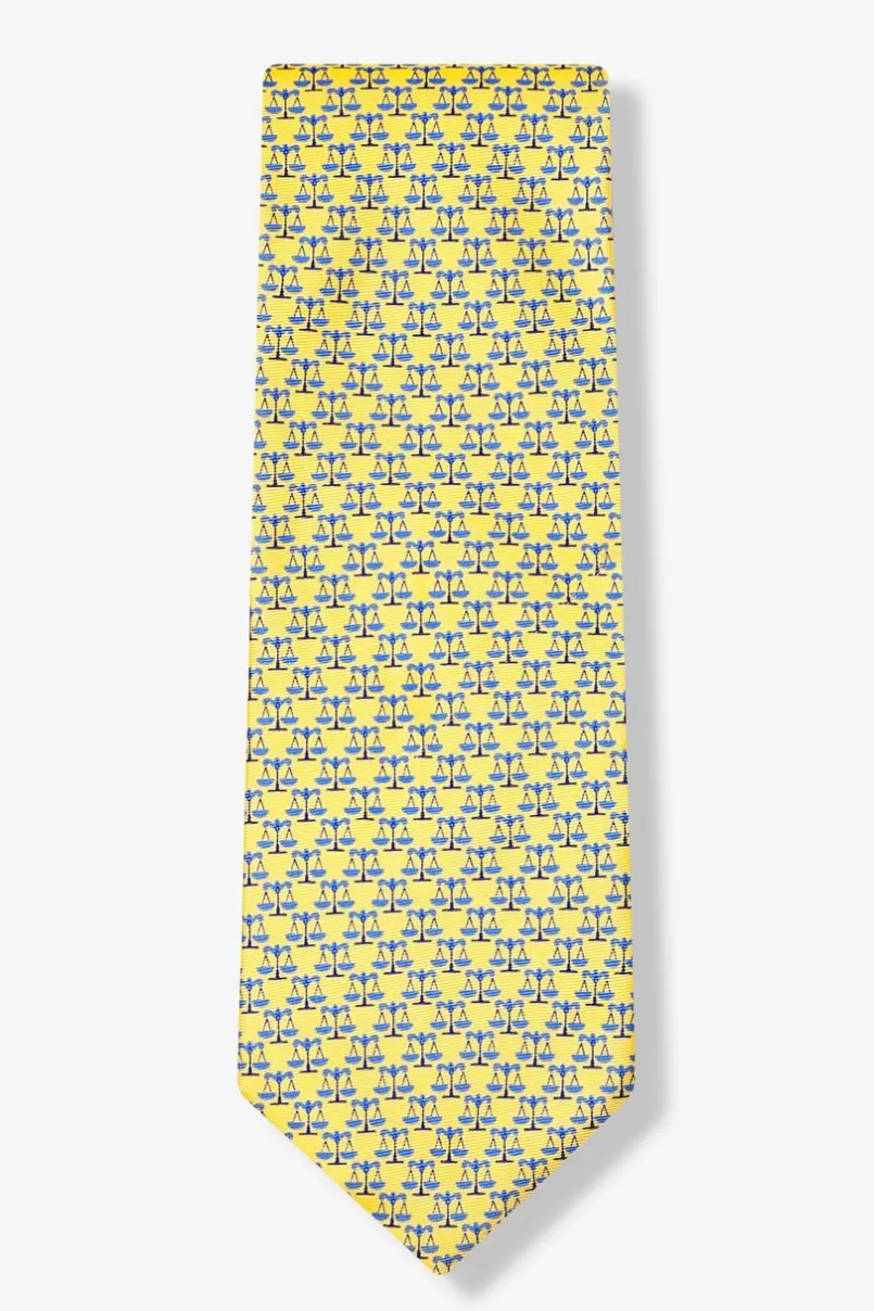 Ties Scales Of Justice Tie Yellow Best