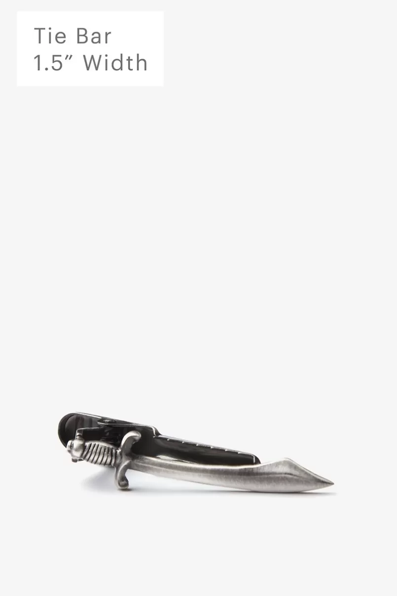 Ties Scimitar Silver Tie Bar Discount