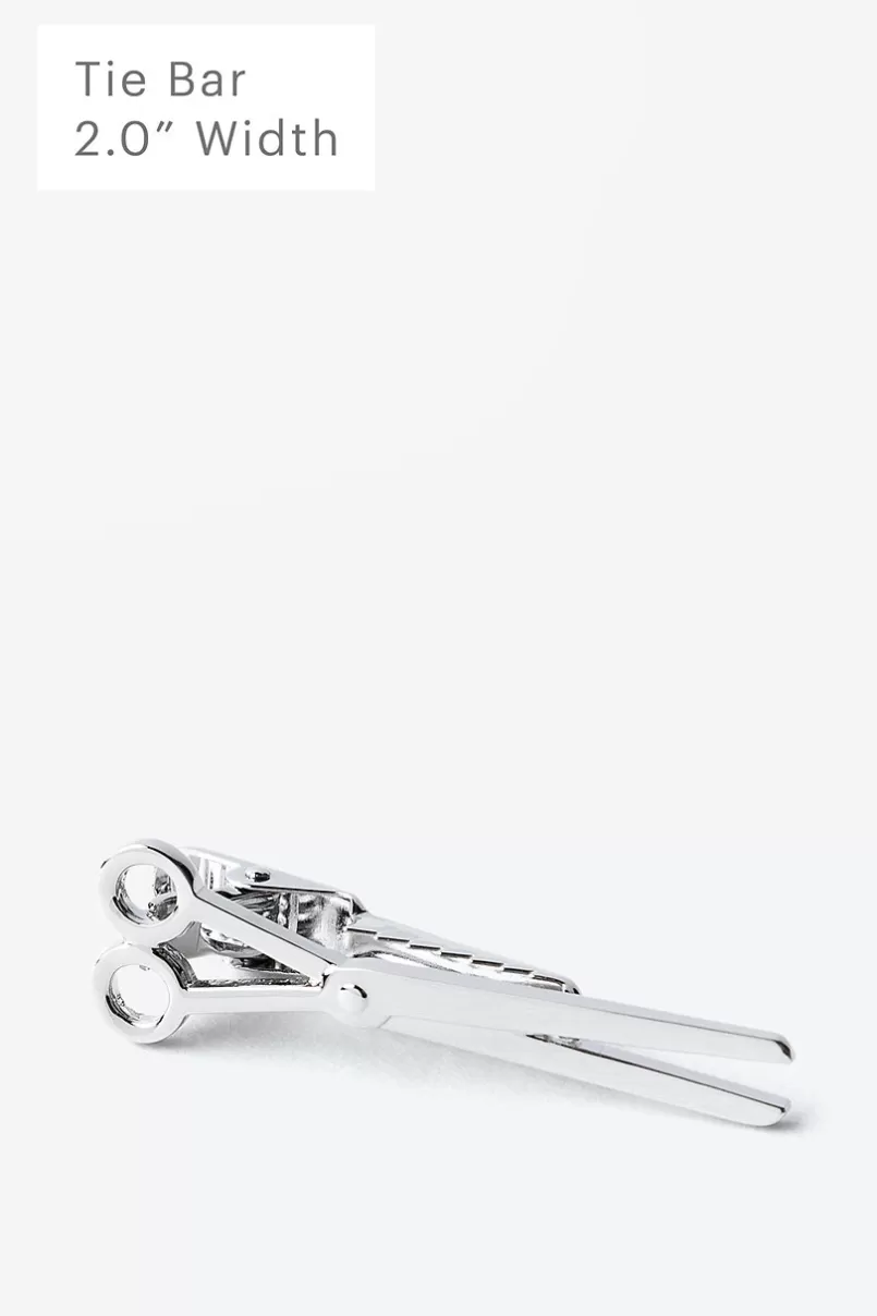 Ties Scissors Silver Tie Bar Clearance