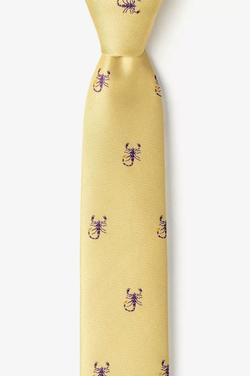 Ties Scorpions Skinny Tie Mustard Store