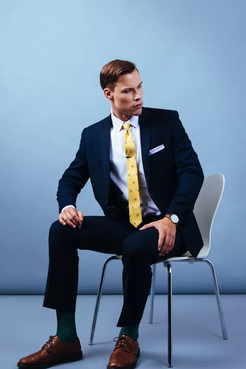 Ties Scorpions Skinny Tie Mustard Store