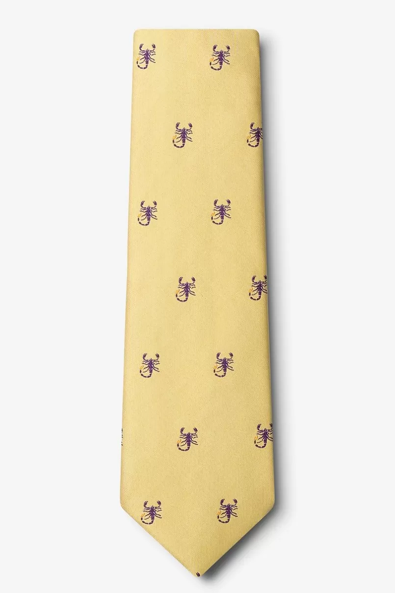 Ties Scorpions Tie Mustard New