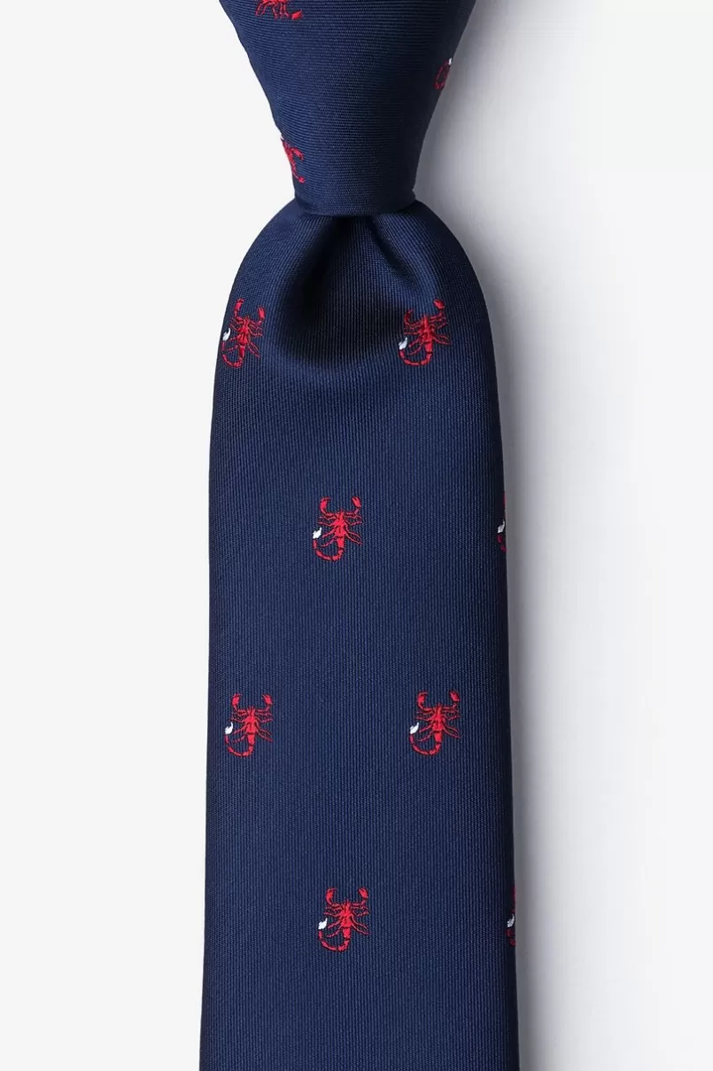 Ties Scorpions Navy Blue Tie NavyBlue Store