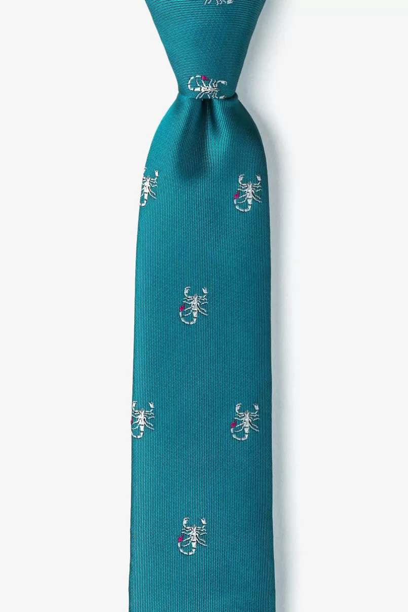 Ties Scorpions Skinny Tie Teal Best