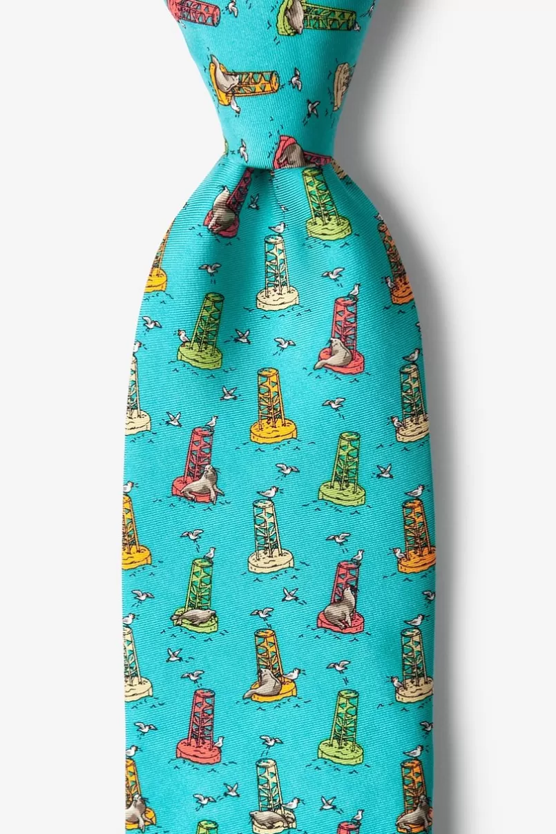 Ties Sea Lion Siesta Aqua Tie Online