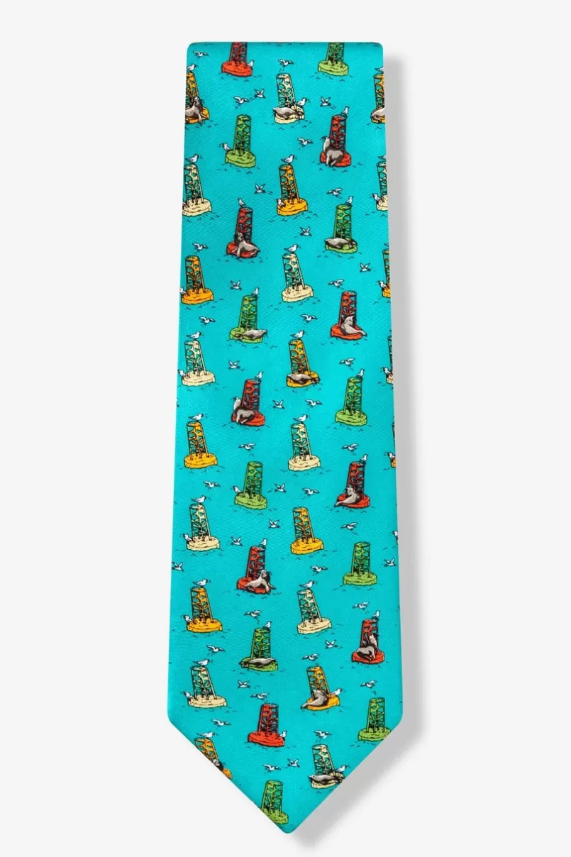 Ties Sea Lion Siesta Aqua Tie Online