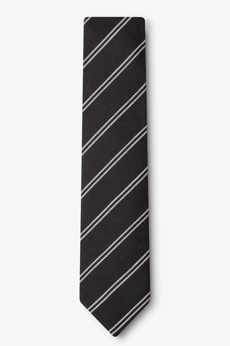 Ties Seagoville Skinny Tie Charcoal Discount