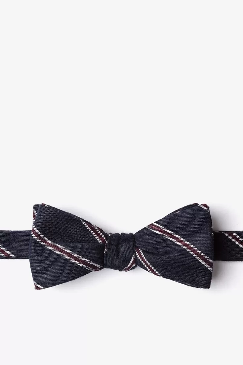 Ties Seagoville Navy Blue Skinny Bow Tie Sale