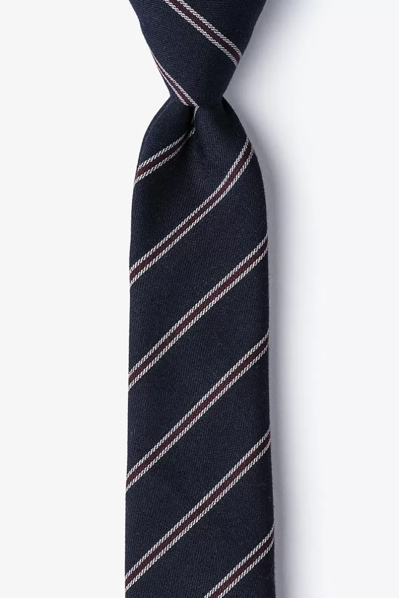 Ties Seagoville Navy Blue Skinny Tie NavyBlue Shop