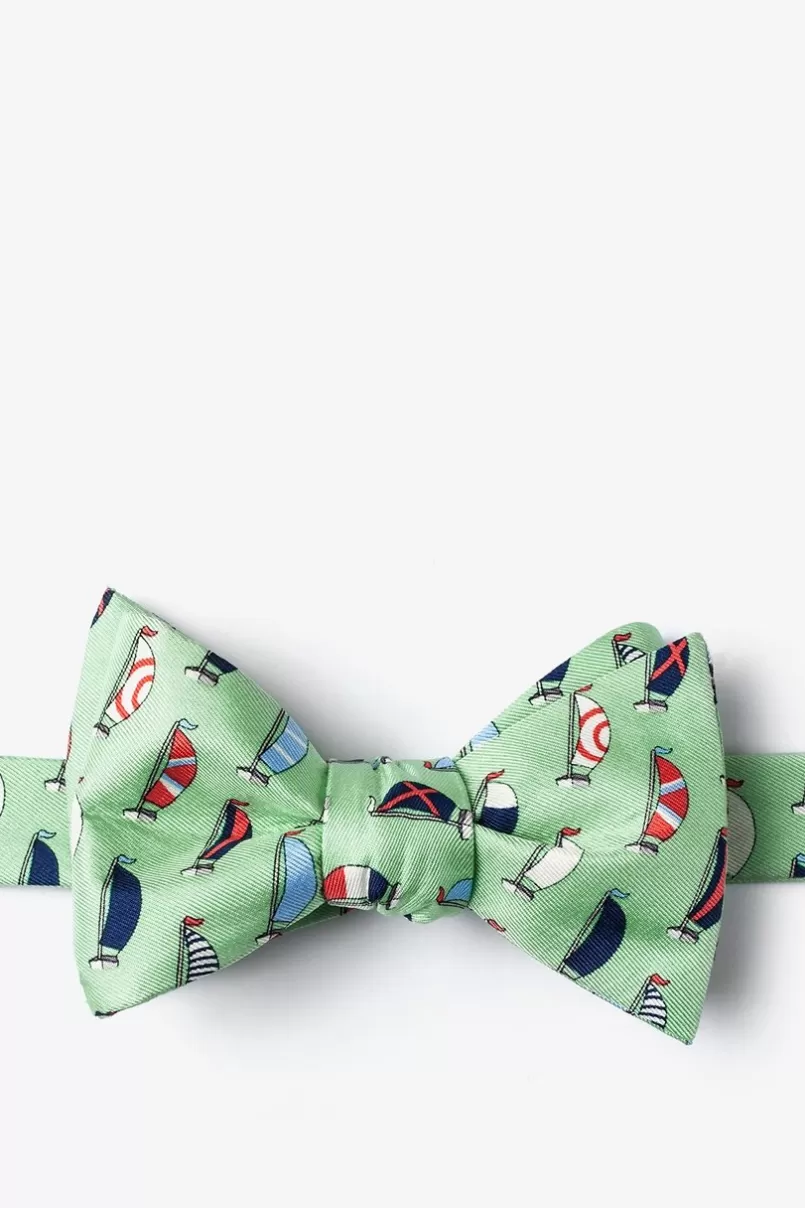 Ties Seas the Day Mint Green Self-Tie Bow Tie MintGreen New