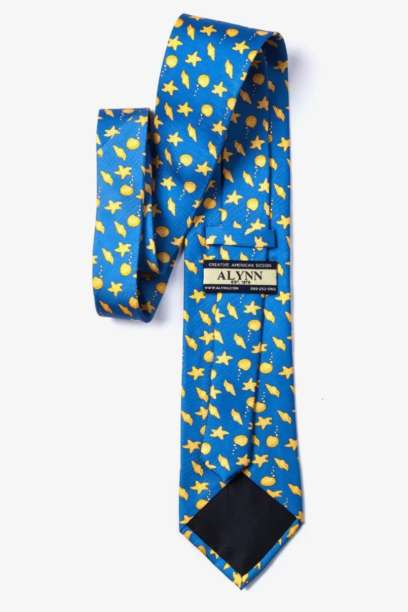 Ties Seashells Blue Tie Online