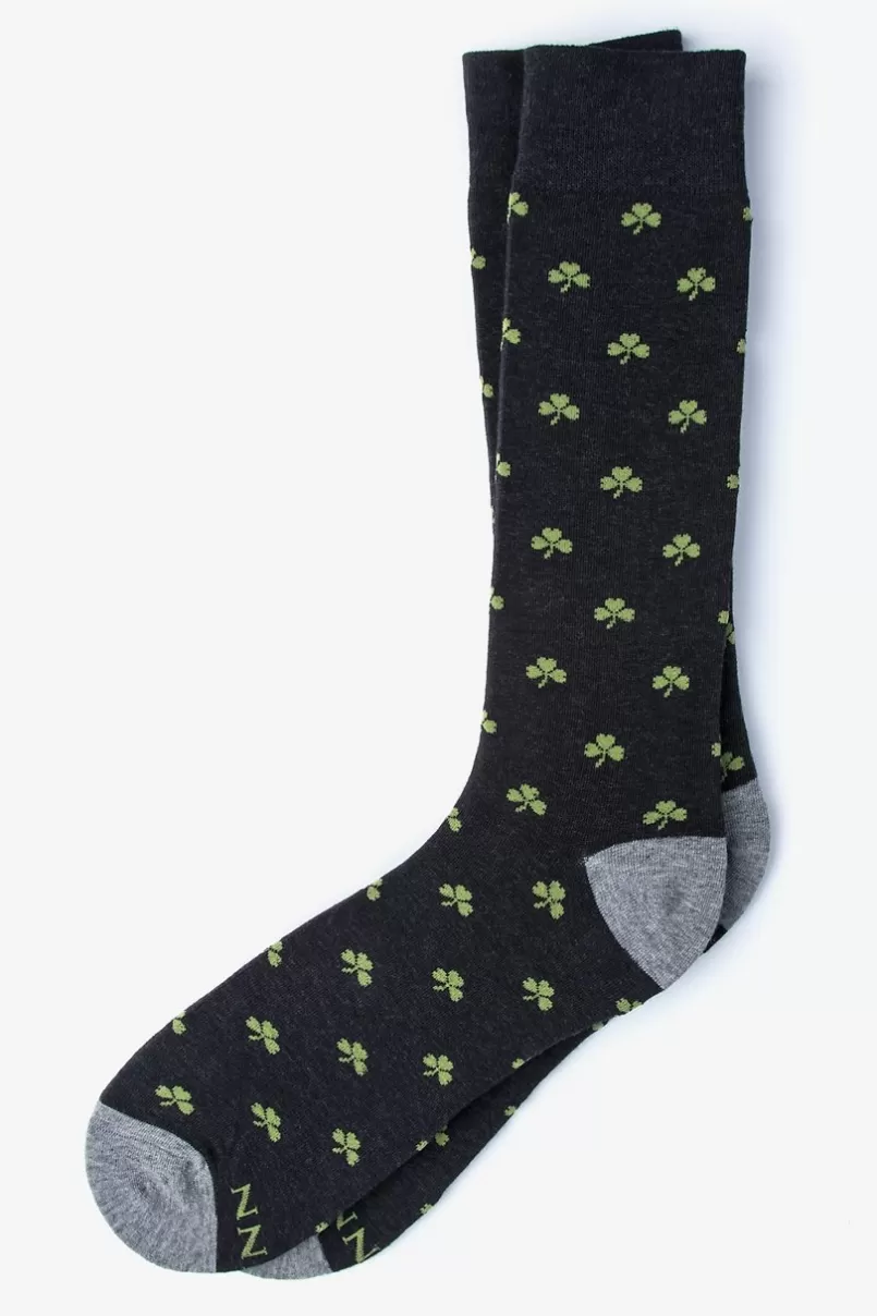Ties Shamrock Sock Black Discount