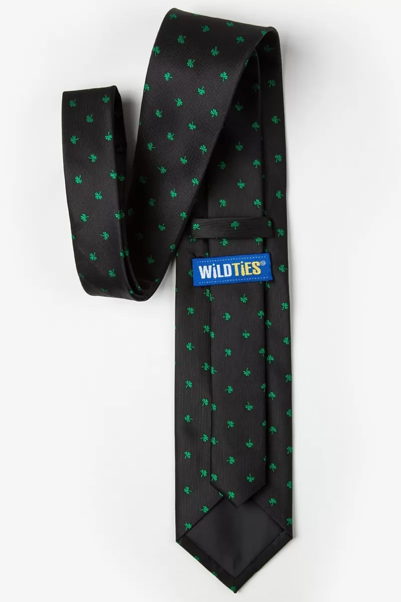 Ties Shamrocks Tie Black Sale