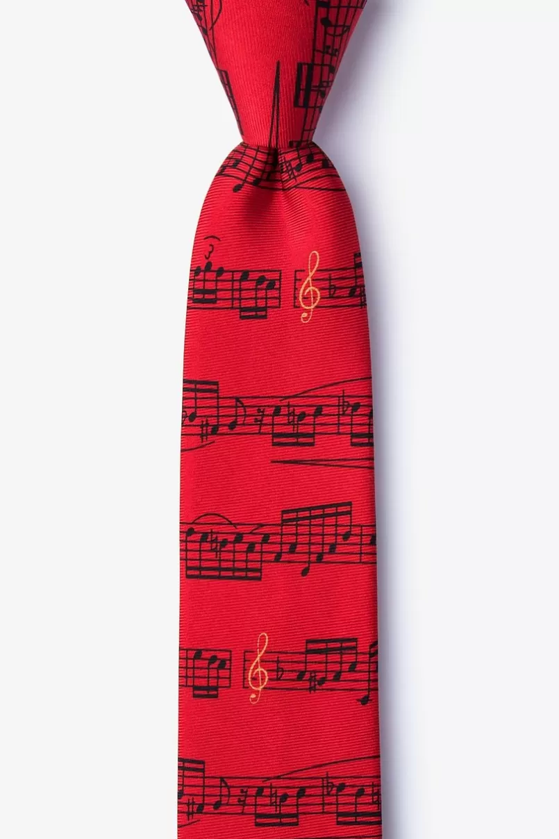 Ties Sheet Music Red Skinny Tie Sale