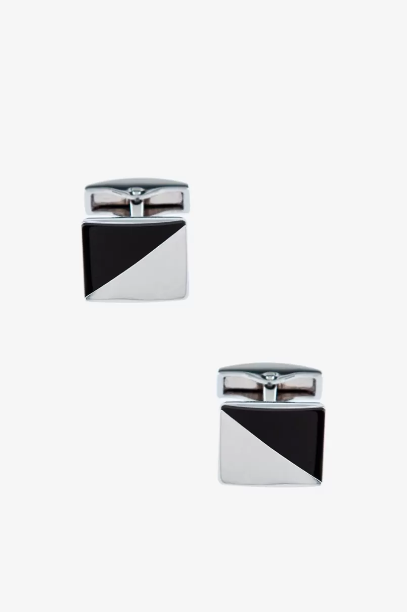 Ties Simplicity Silver Cufflinks Hot