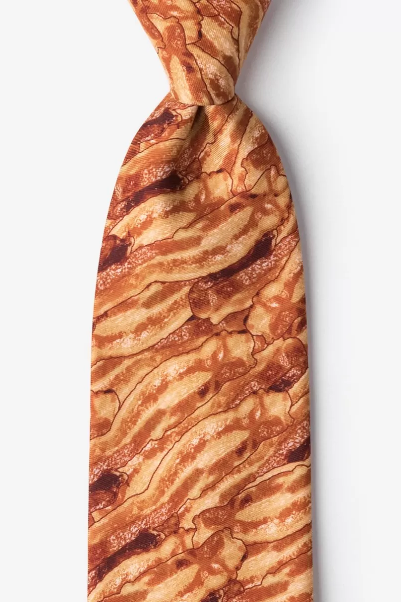 Ties Sizzlin' Bacon Orange Tie Sale