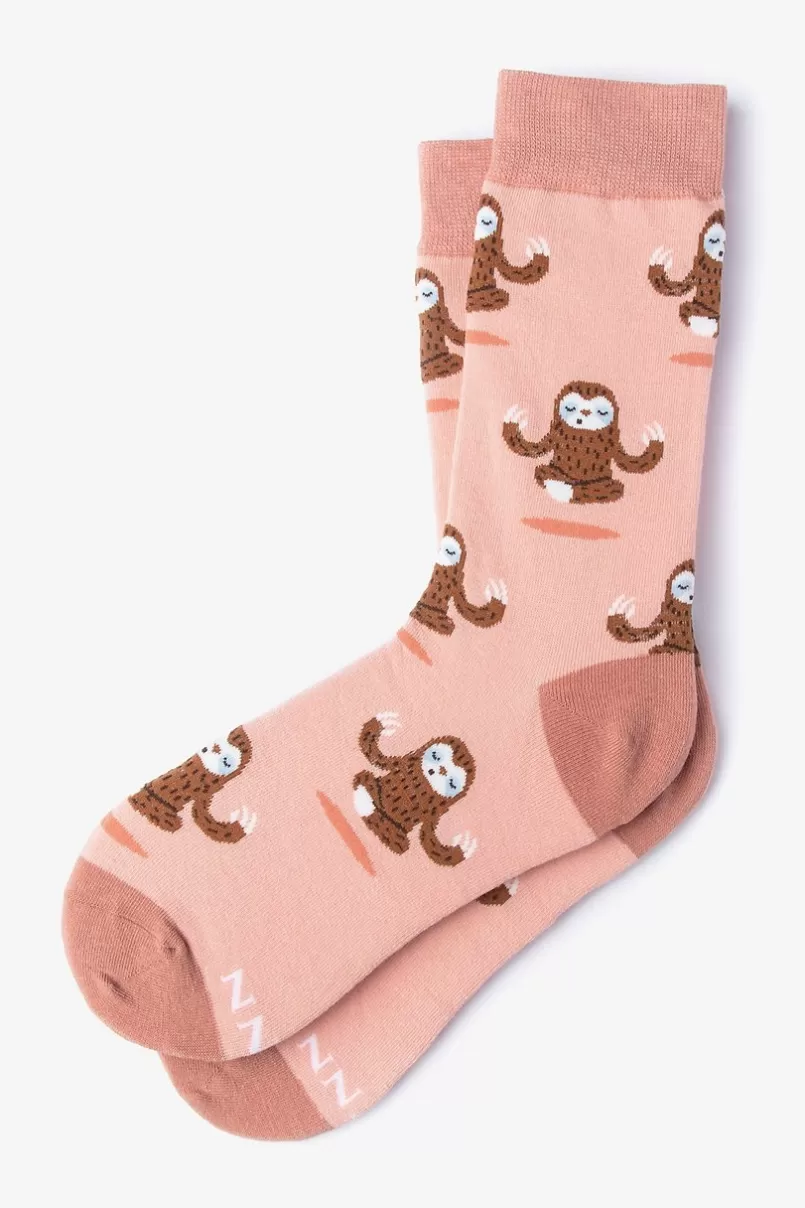 Ties Sloth Yoga Women's Sock Coral Cheap
