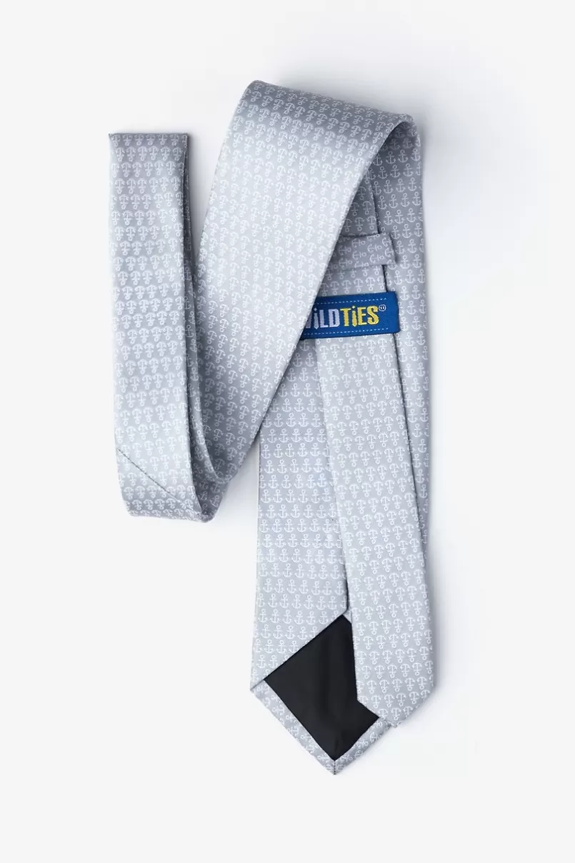 Ties Small Anchors Extra Long Tie Gray Sale