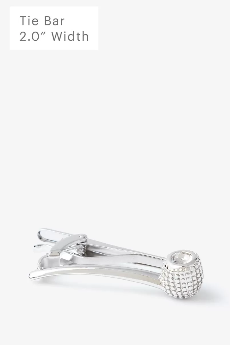 Ties Smoke Pipe Tie Bar Silver Outlet