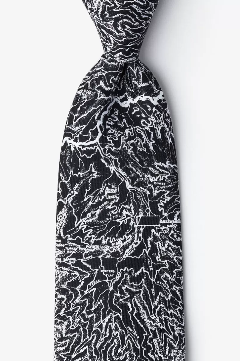 Ties Smokey Mountains Tie Black Flash Sale