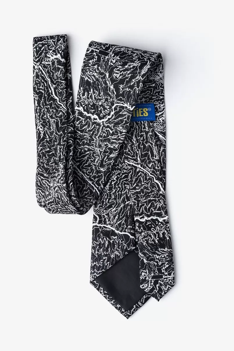 Ties Smokey Mountains Tie Black Flash Sale