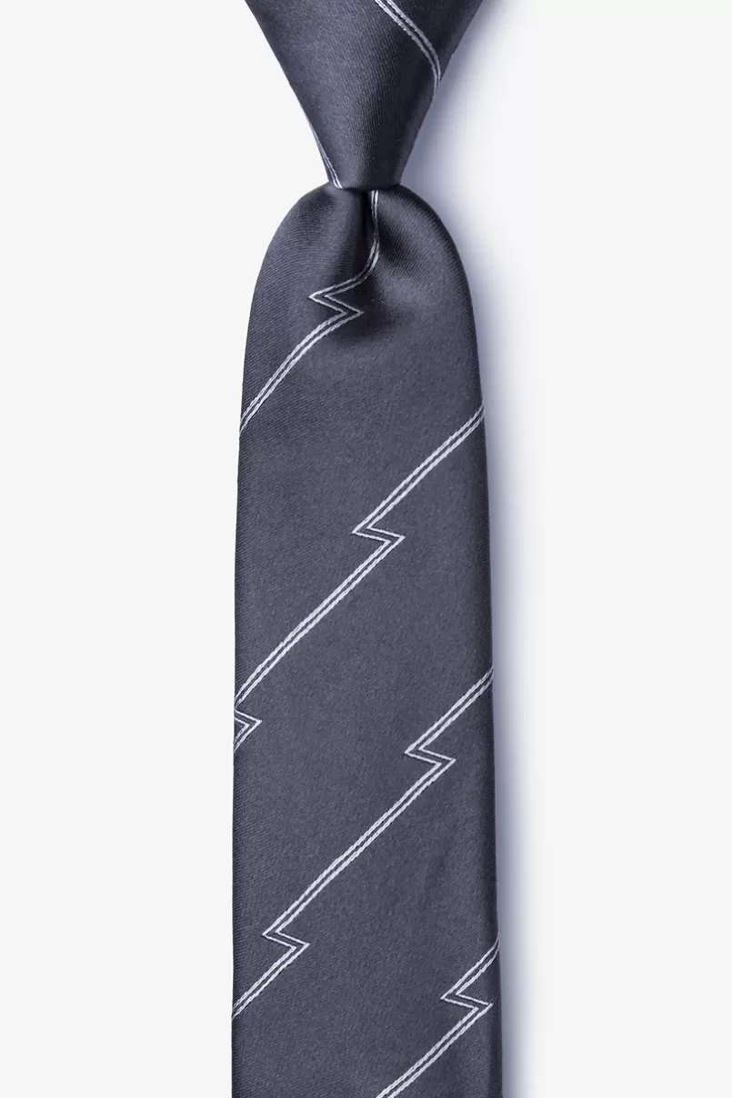 Ties Smoky Skinny Tie Gray Flash Sale