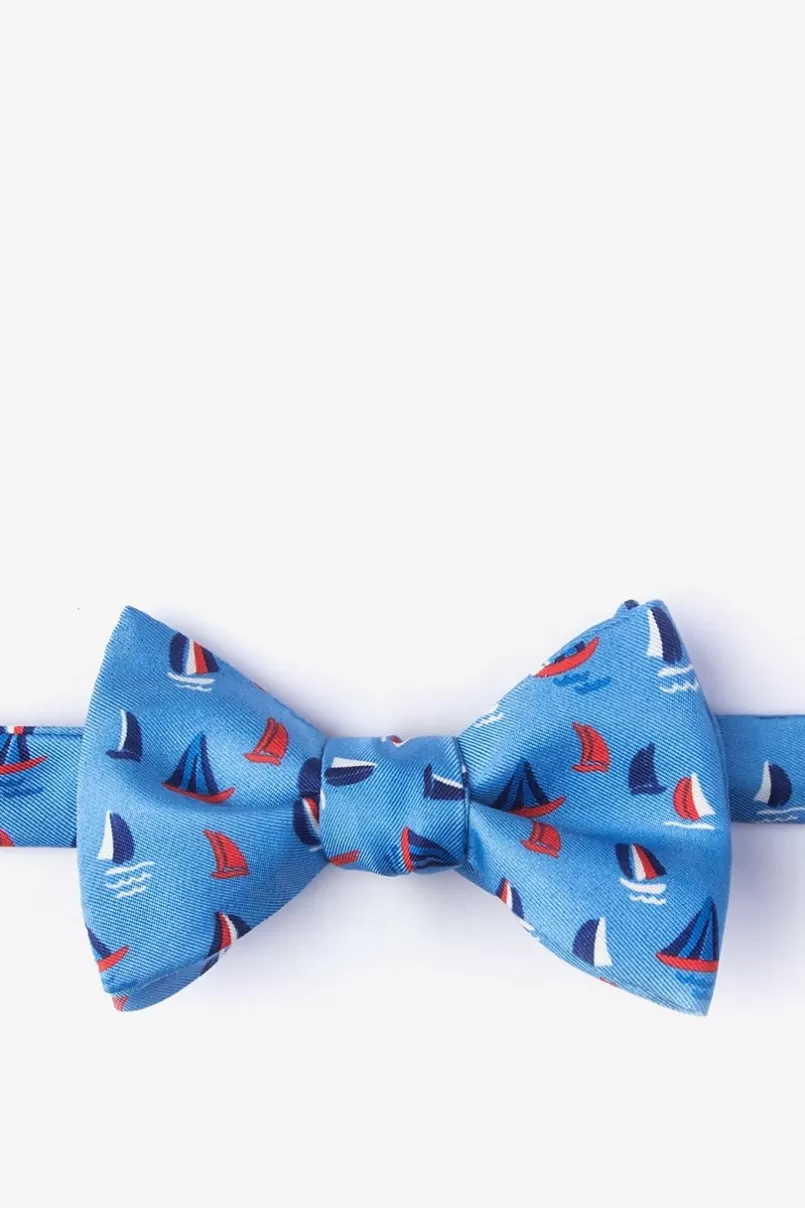 Ties Smooth Sailing Self-Tie Bow Tie Blue Sale