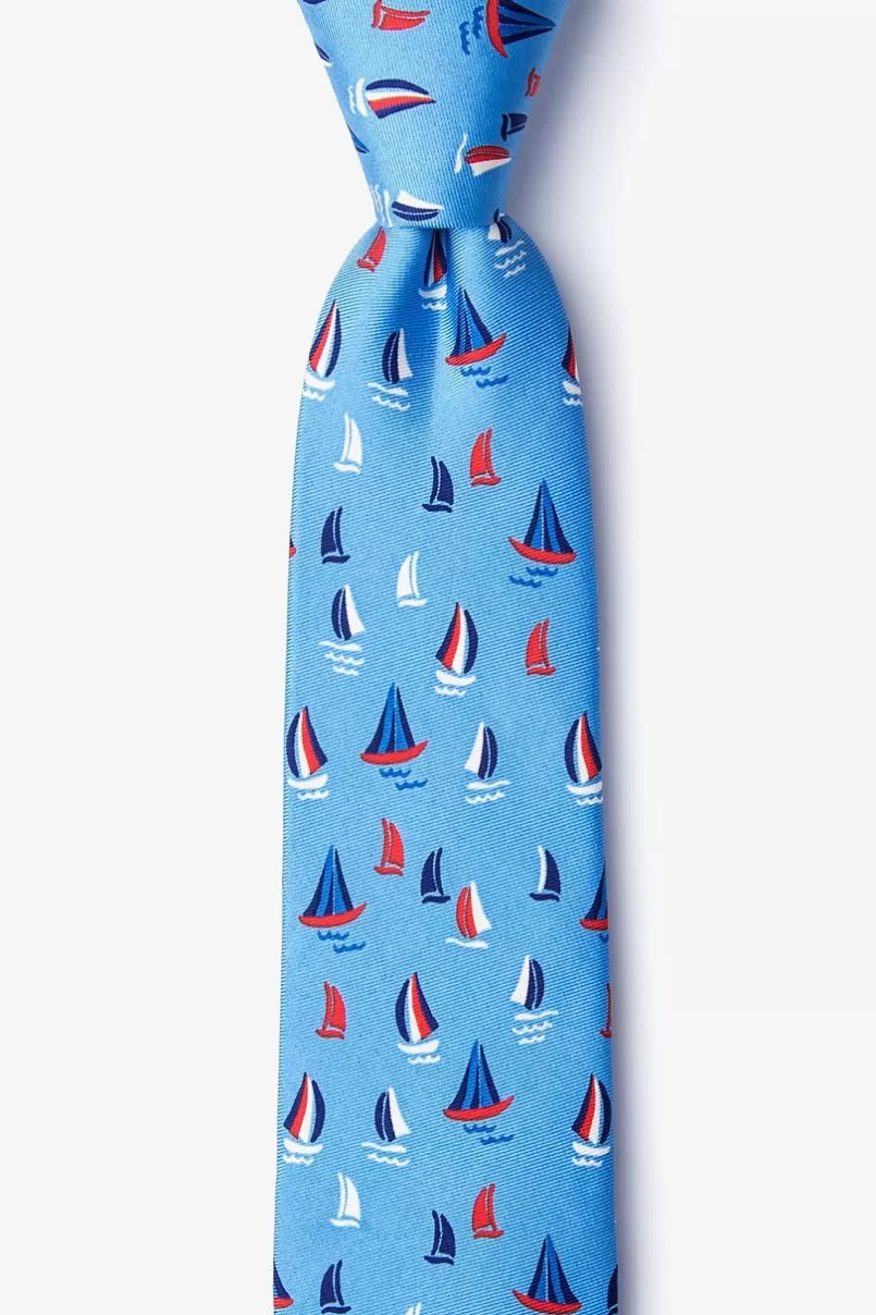 Ties Smooth Sailing Blue Skinny Tie Best Sale