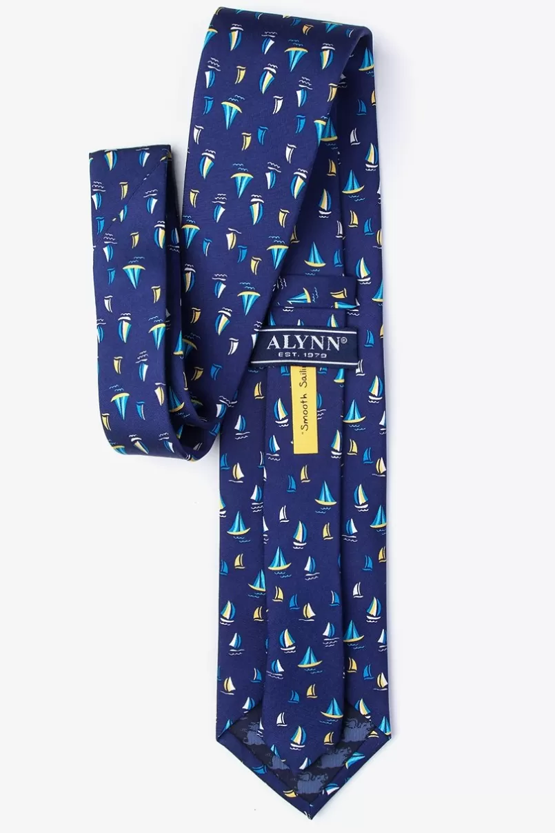 Ties Smooth Sailing Navy Blue Tie Store