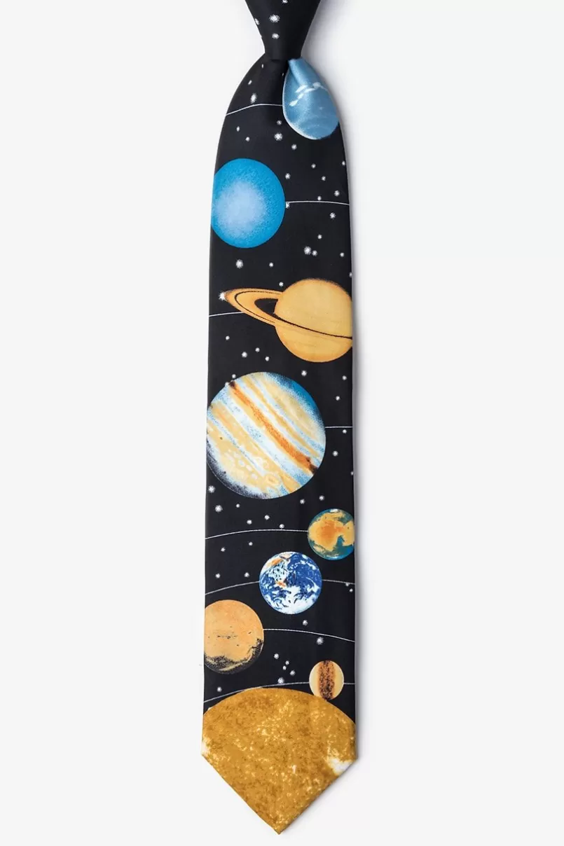 Ties Solar System Black Tie Fashion