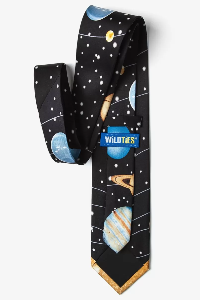 Ties Solar System Black Tie Fashion