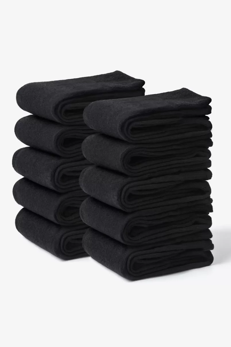 Ties Solid Black 10 Sock Pack Sale