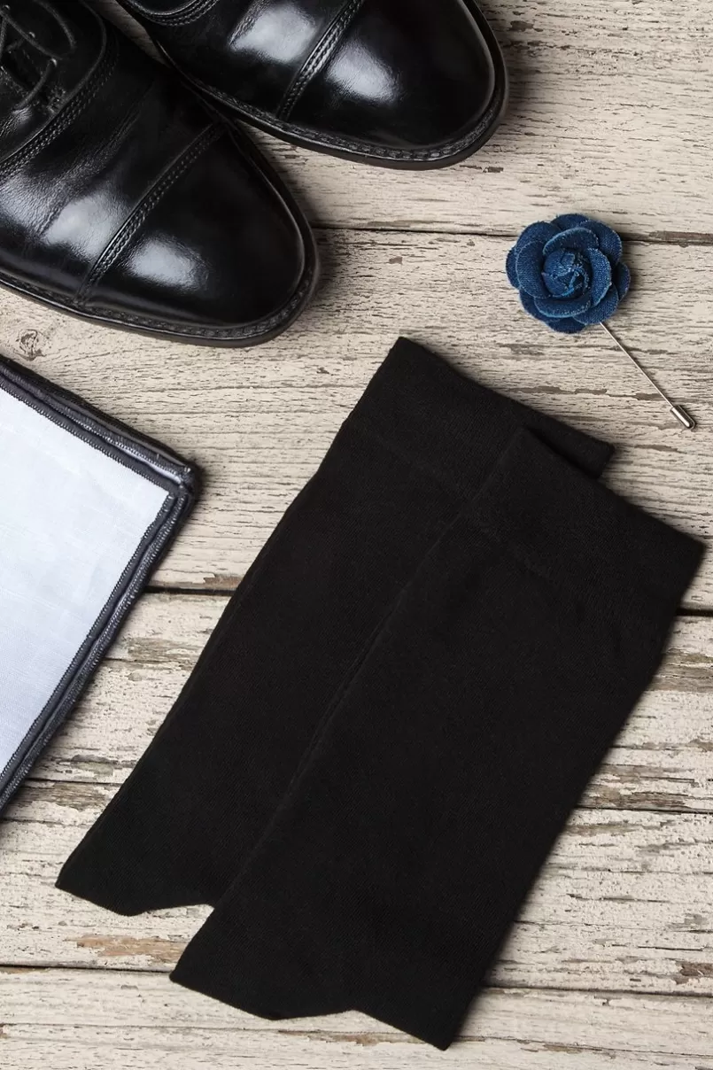 Ties Solid Black 10 Sock Pack Sale