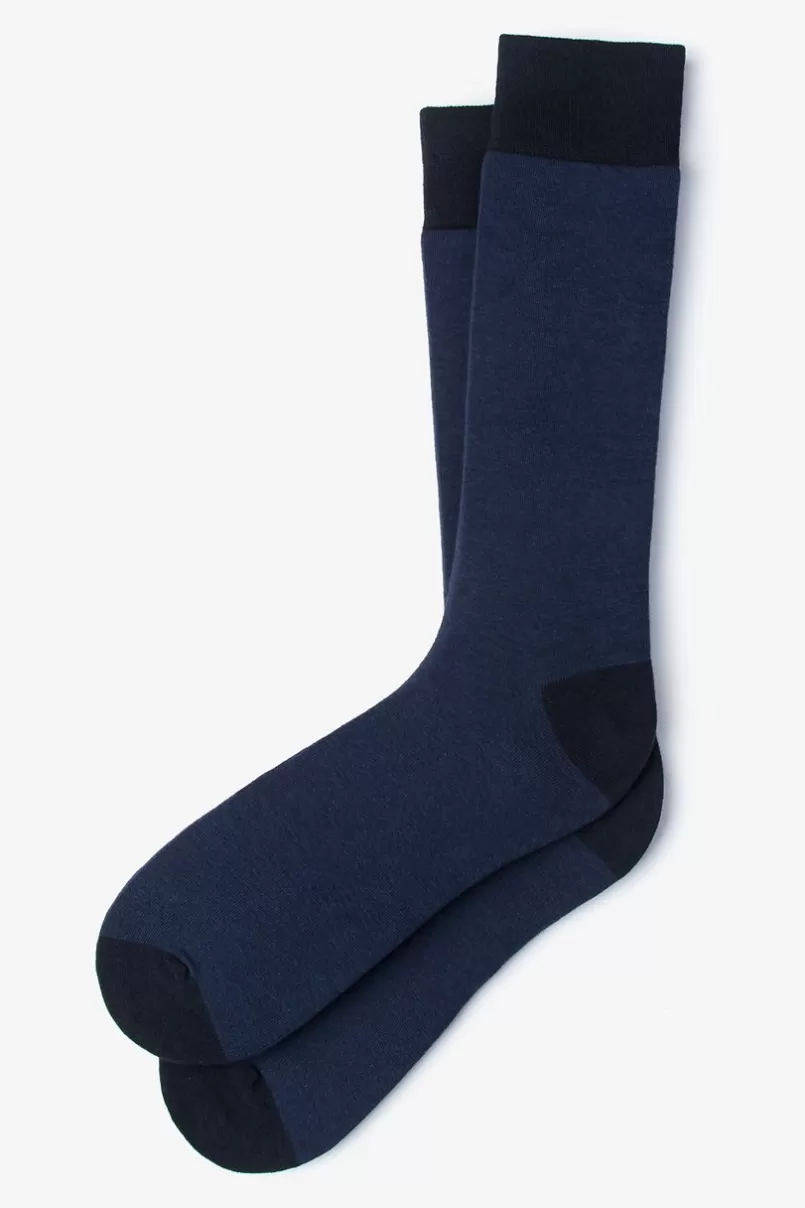 Ties Solid Choice Navy Blue Sock NavyBlue Clearance
