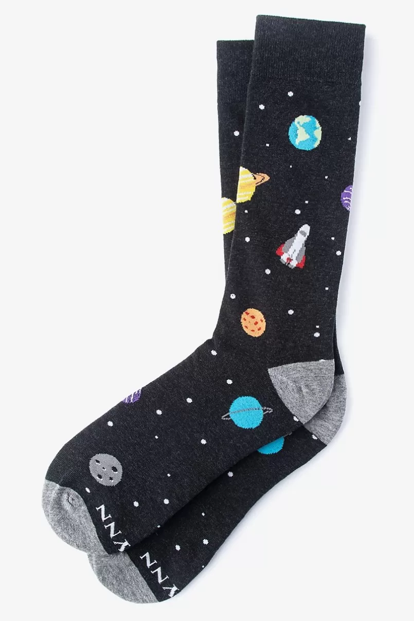 Ties Space Black Sock Clearance