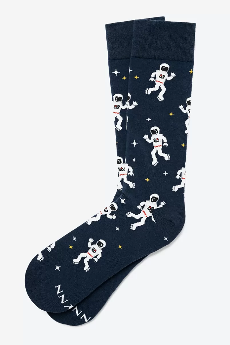 Ties Space Walker Navy Blue Sock NavyBlue New
