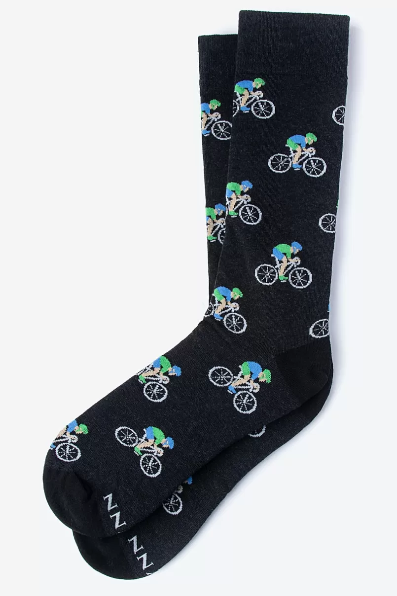 Ties Spin Cycle Bicycle Race Sock Black Best Sale