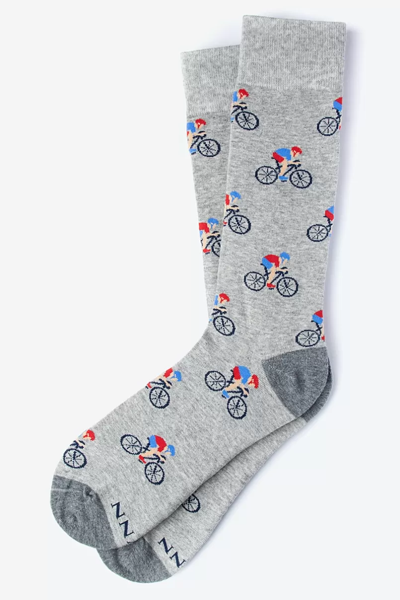 Ties Spin Cycle Sock Gray Clearance